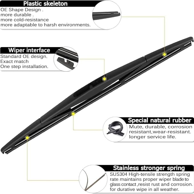AUTOBOO 28"+12" Windshield Wipers - Image 3