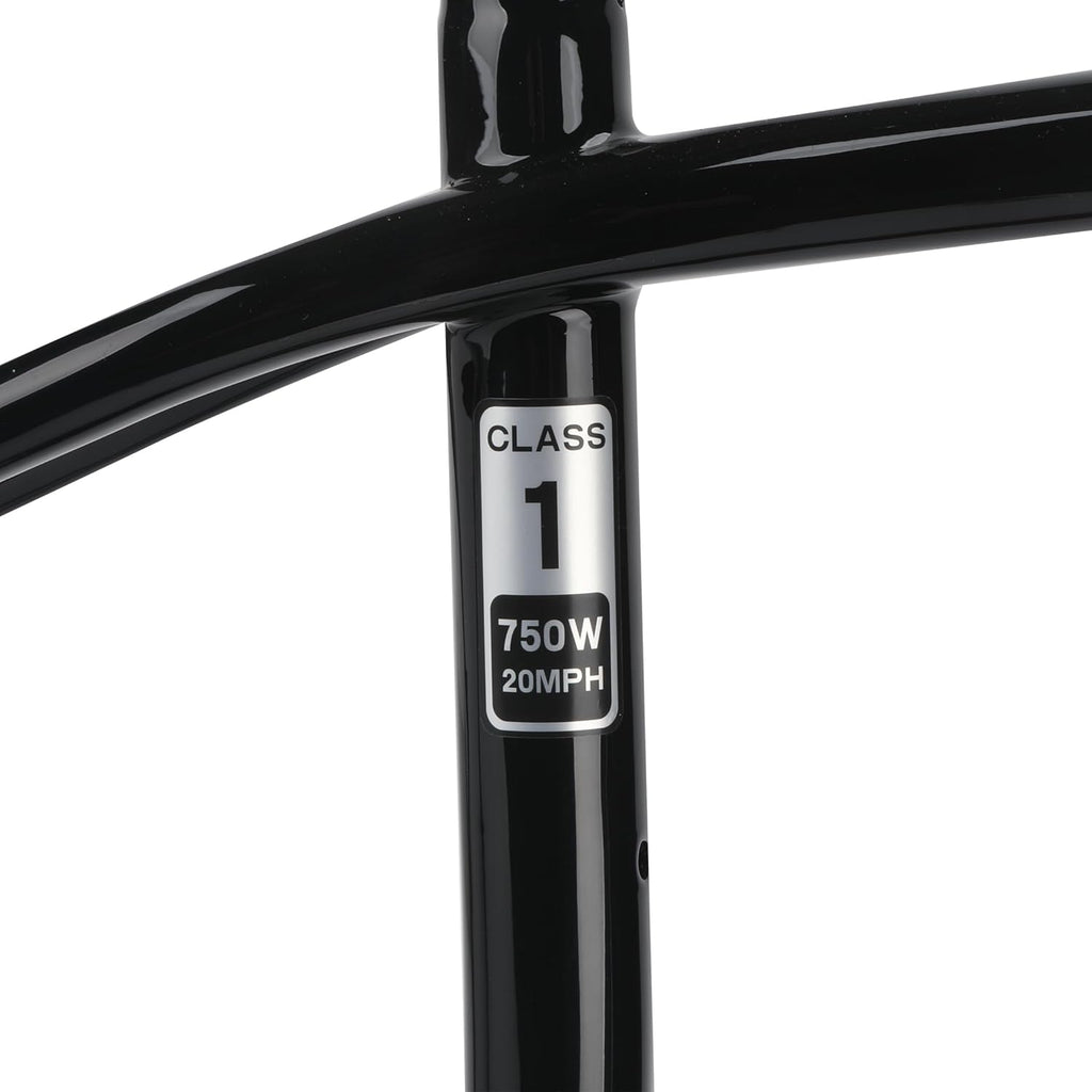 EBike Class 1 Stickers, 750W 20MPH Labels, Waterproof Decals for Electric Bicycle Frame, 6-Pack