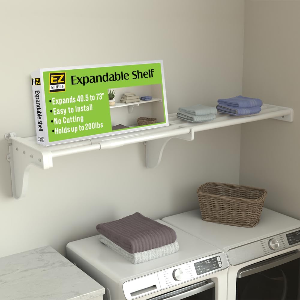 ez shelf-expandable-closet shelf (no hanging rod)- 29”, main product view