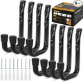 8-Pack Heavy Duty Garage Hook for Hanging 50 lbs, J Utility Hooks for Garage by GURADESIGN