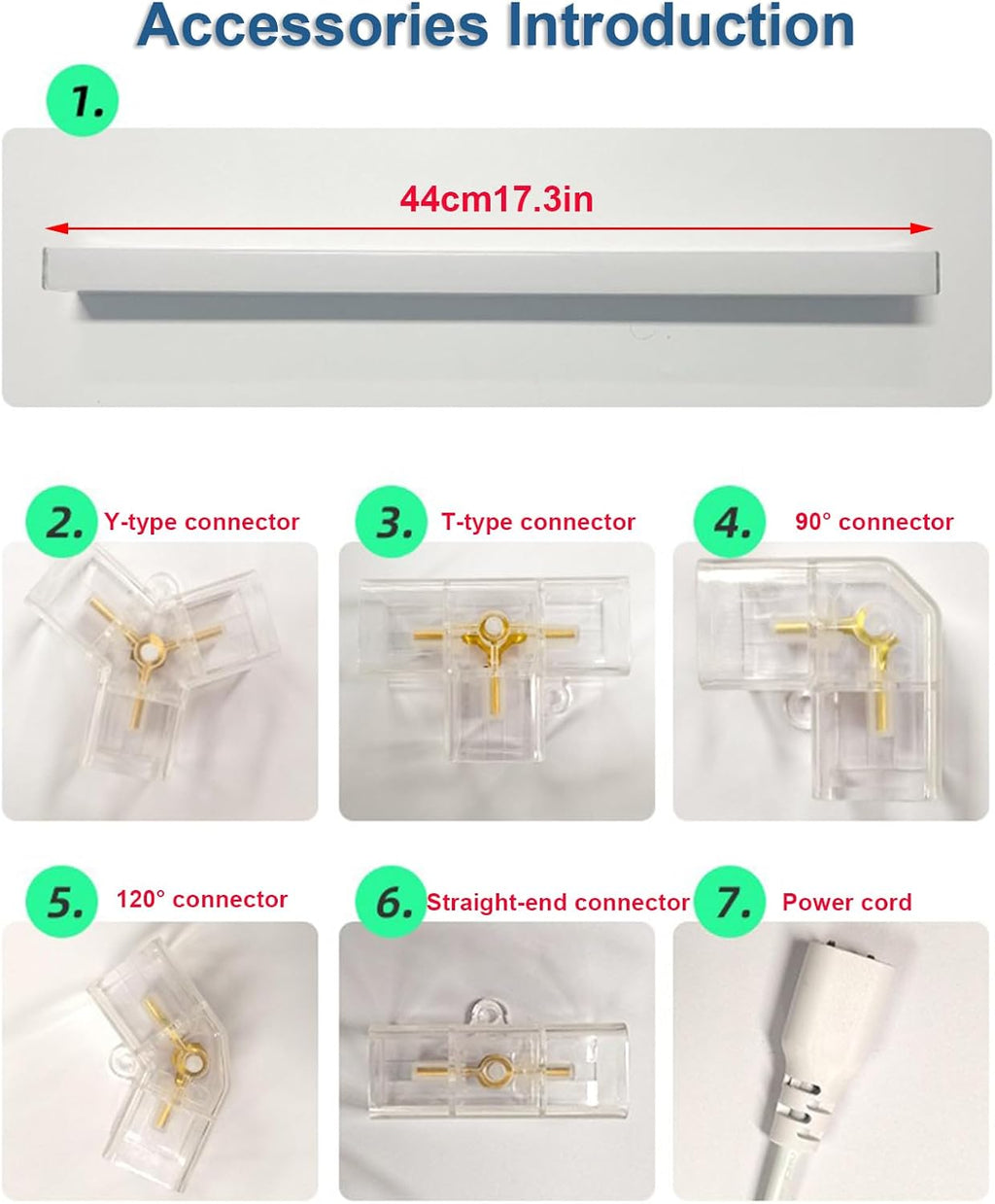 Honeycomb LED Light for Car Detailing, Connectors, Light Tubes, Accessories, Any Combination, for Gym, Sports Stadium, Cafe, Dance Studio V-Shaped