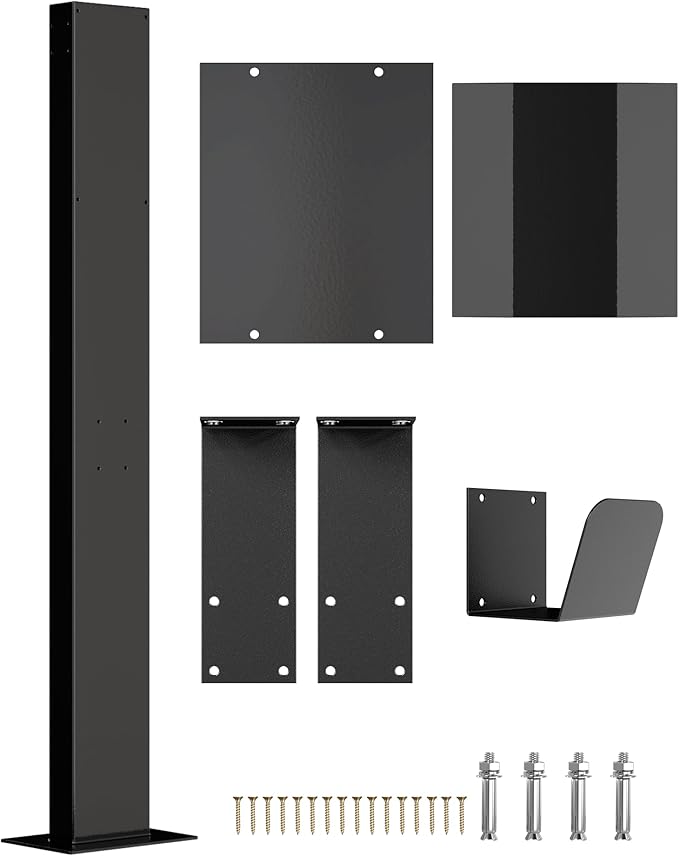 EV Charger Pedestal, Outdoor Electric Vehicle Charger Stand, Freestanding - Image 9