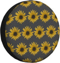 Realistic Sunflowers Yellow Spare Tire Cover for RV Truck Jeep SUV Trailer, Waterproof Universal Wheel Cover 17 inch
