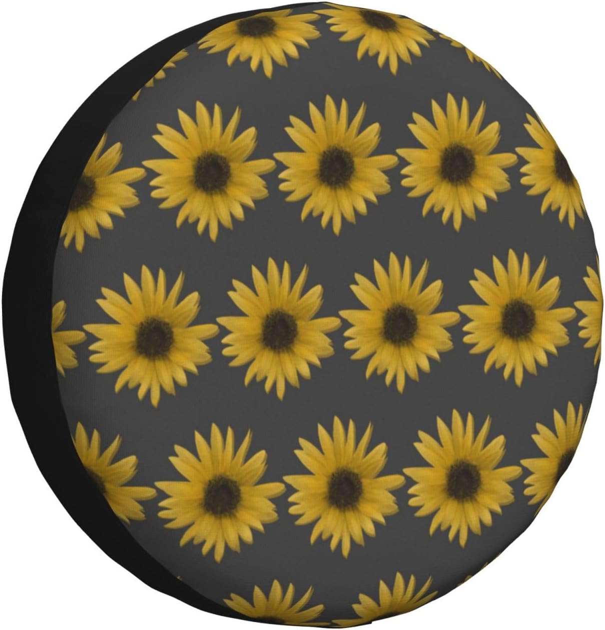 Realistic Sunflowers Yellow Spare Tire Cover for RV Truck Jeep SUV Trailer, Waterproof Universal Wheel Cover 17 inch