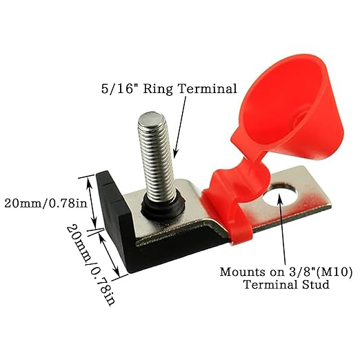 MRBF Terminal Fuse Block 50A，58V DC Maximum, Single Stud 5/16" Compact Marine - Image 4