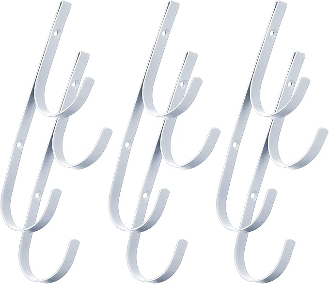 6 Pieces Pool Pole Hook Hanger Swimming Metal Brackets Pool Hook - Image 7