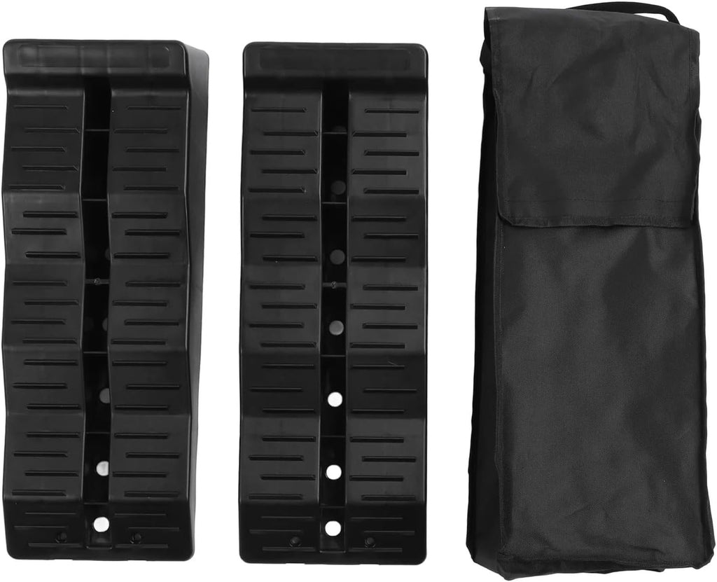 Ramps 11000LBS Load Capacity RV Leveler Wheel Chock for Travel Trailer Campers Truck RV Leveler RV Leveling Blocks
