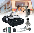 Trailer Mover, 450kg Load Capacity Electric Trailer Dolly, Motorised Camper Trolley Kit, Camper RV Caravan Boat Trailer Jack for All Terrain (B)