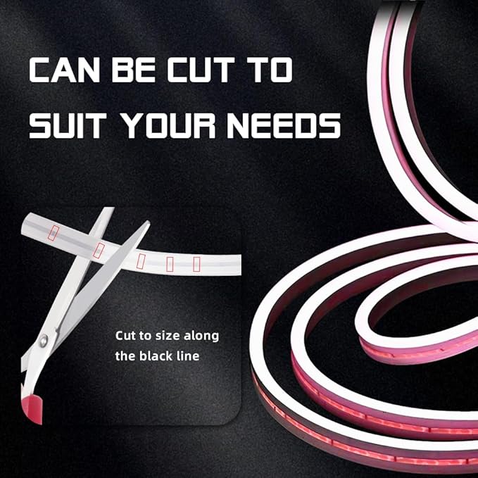 Car LED Strip Light For Trunk, 79Inch IP67 Silicone Waterproof Neon Light Strip - Image 4