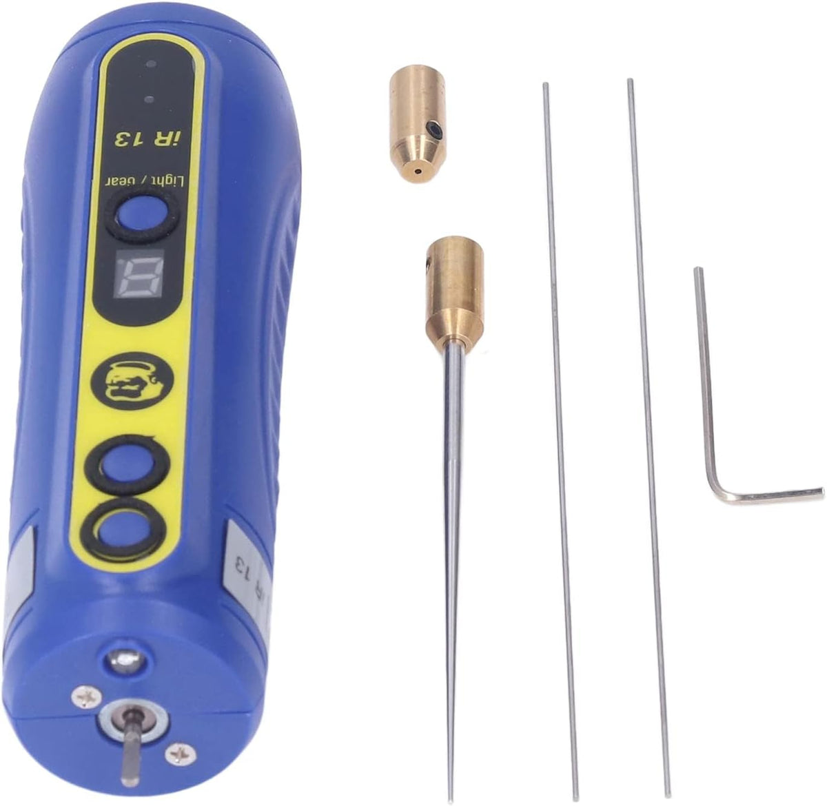 electric glue removal tool, 4 levels adjustable speed, front angle view
