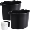 2 Pcs Car Detailing Bucket Organizer 10.2 x 7.8 x 5.5 Inch Car Washing Bucket Caddy Portable Multipurpose Hanging Organizer for Accessories Tool Home Garden Camping (Black)