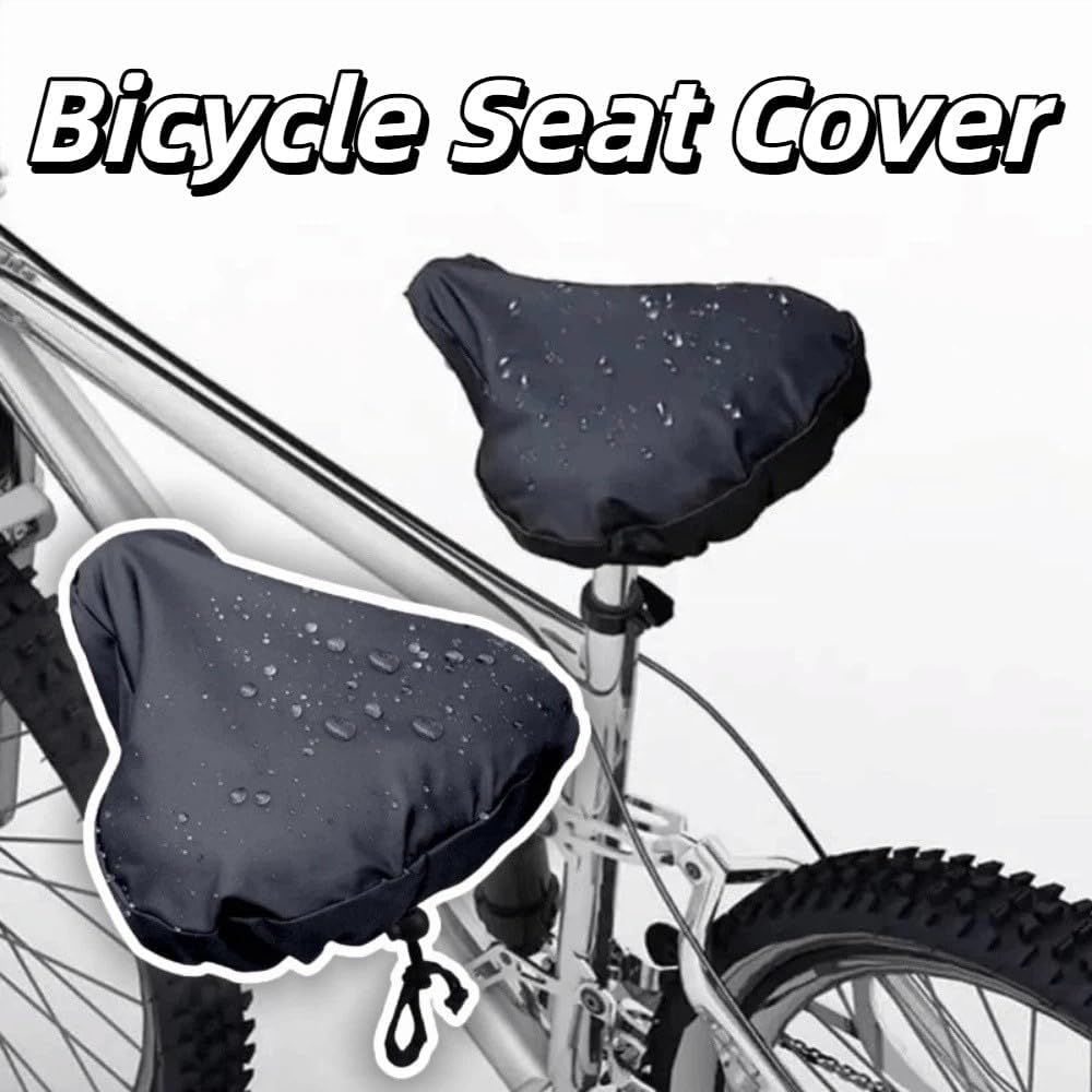 Bike Seat Cover Waterproof Dust-Proof Protective Cushion, Washable Bicycles Saddle Seat Universal Rain Cover
