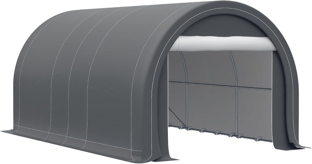 Outsunny 10' x 16' Carport, Heavy Duty Portable Garage Storage Tent