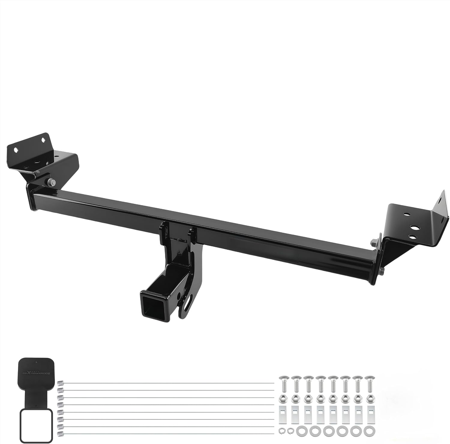 Carbon Steel Class 3 Hitch Receiver 2 Inch Bolt On Towing Hitch Compatible with Ford Edge Lincoln MKX Nautilus, Supports 5000lbs GTW 750lbs TW