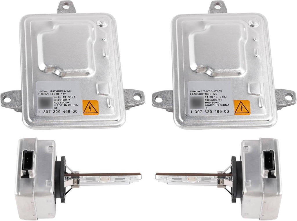 Xenon Ballast HID Control Unit+D3S Bulbs Kit 130732946900 For Jeep Cherokee 2014-2018 Compass 2017-2019