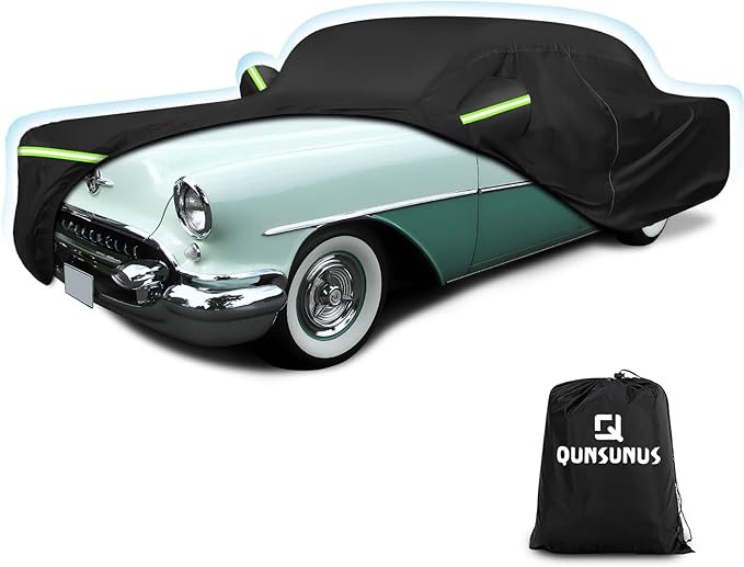 QUNSUNUS Waterproof Car Cover for Oldsmobile 88 1949-1958/1986-1999, Outdoor by QQUNSUNUS