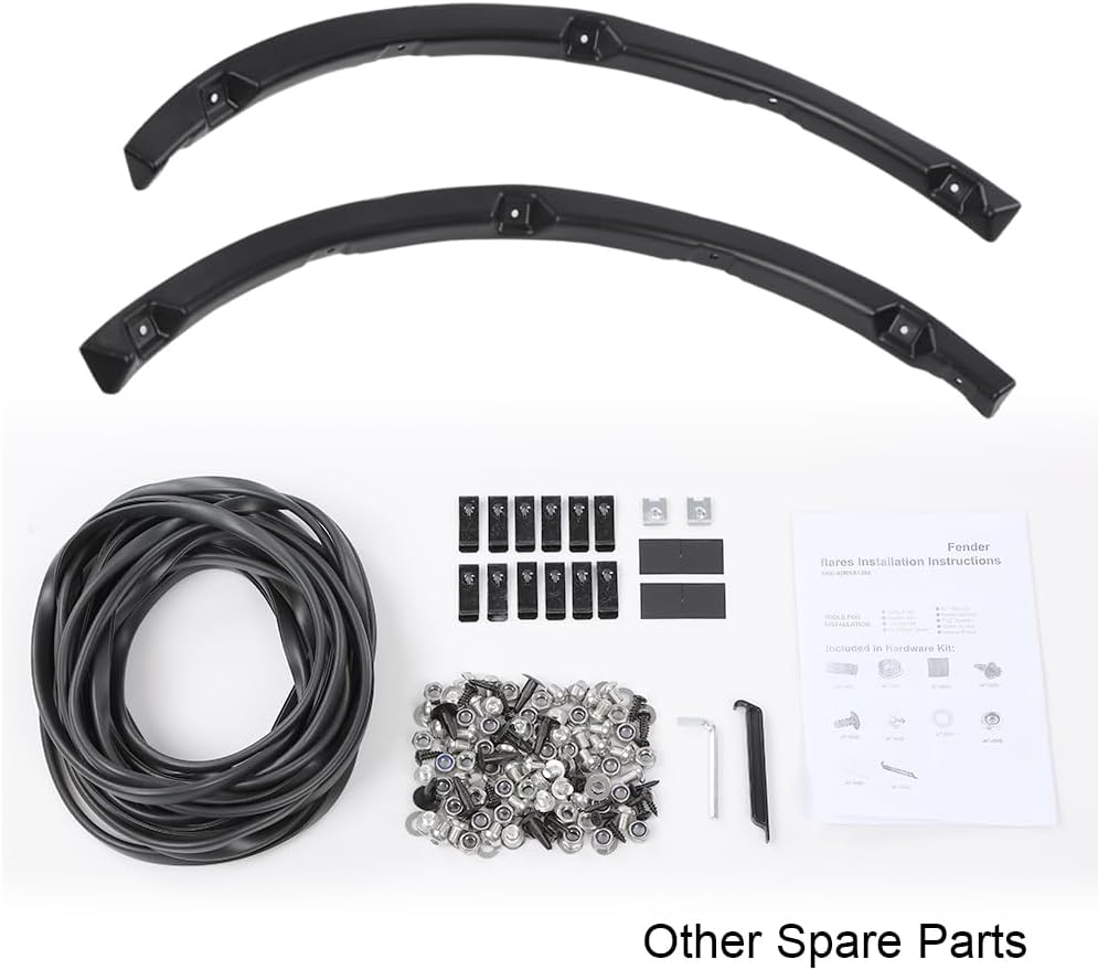 G-PLUS Fender Flares 4PCS Fit Ford F150 2009-2014(67.0"/78.8"/97.4" Bed) | NOT Fit Platinum & Raptor Models,Textured Pocket Riveted Style,Custom Fit F150 Fender Flares,Rustproof & UV Resistant