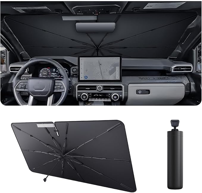 2025 4Runner Car Windshield Sun Shade Windshield Sunshade Umbrella Protect Car by LUWU
