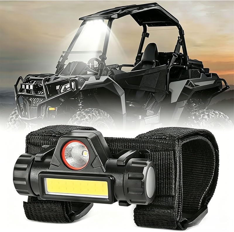 UTV Dome Light for Kawasaki Mule PRO-FXT 1000 2017–2026, Roll Bar Cage Mount Interior Lights, Strap Mount Roll Bar LED Dome Lights Lamp for ATV, UTV, Off-Road vehicle