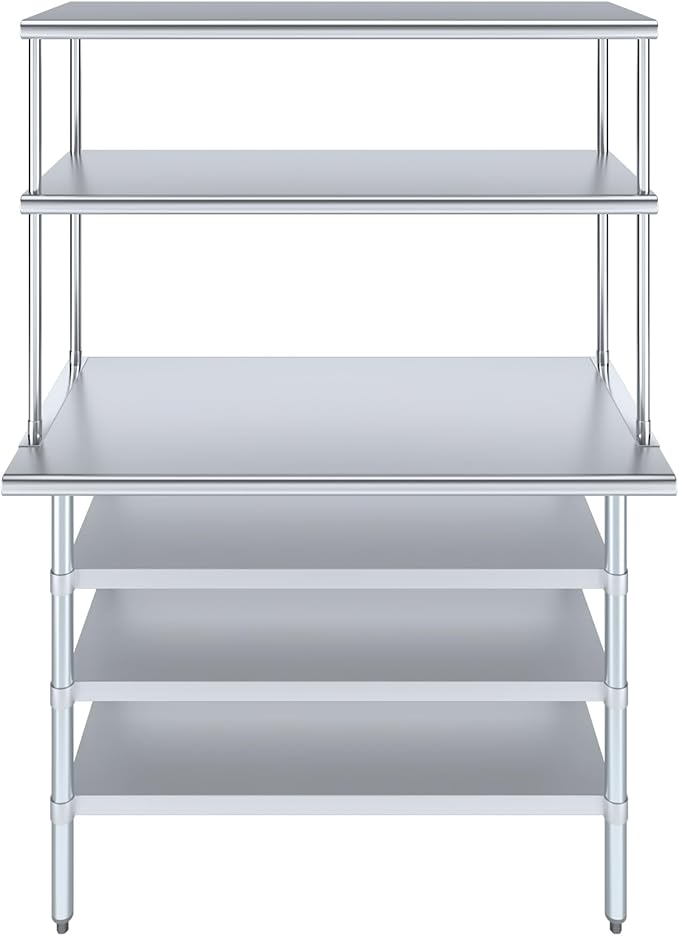 Amgood 24" x 48 Stainless Steel Work Table - Image 2