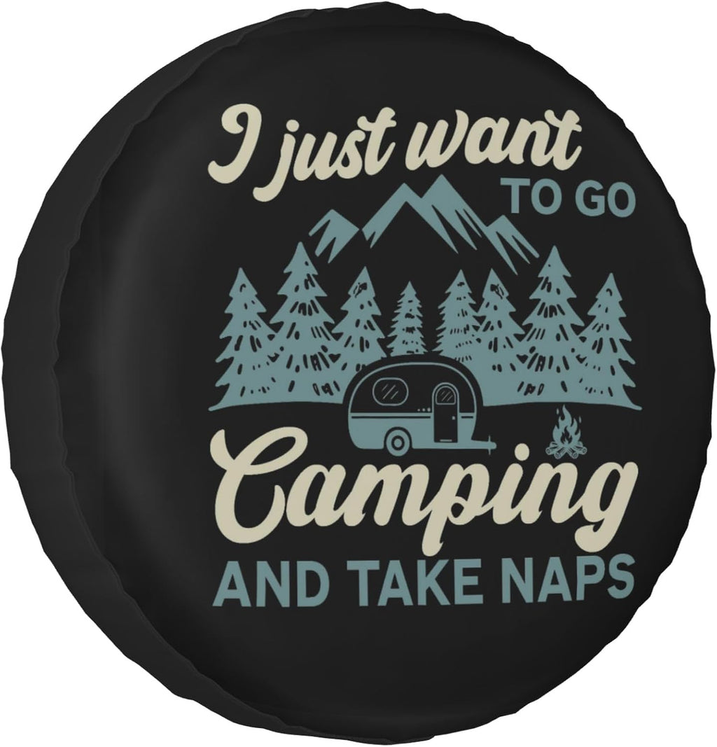 Spare Tire Cover for RV Camper Trailer Weatherproof Universal Spare Tire Cover for RV Travel Trailer Camper Truck 14inch