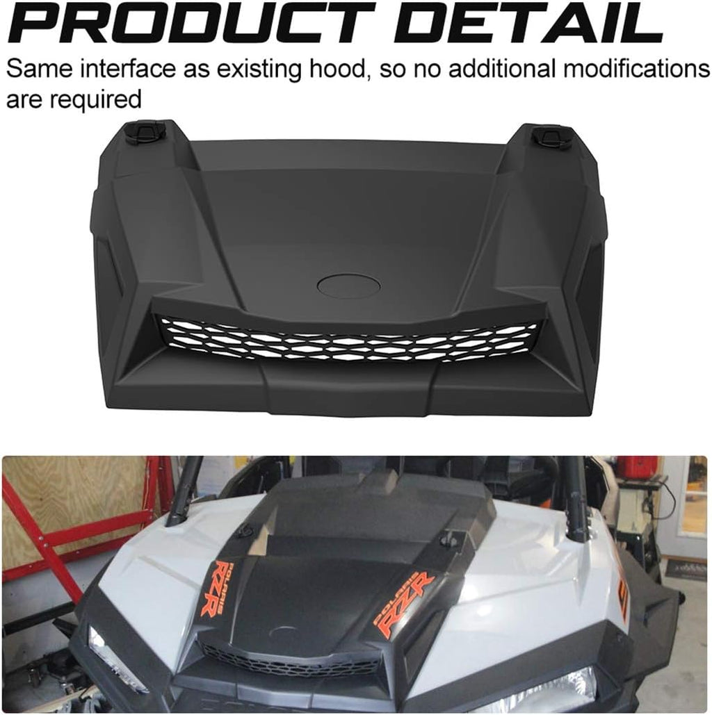 KIWI MASTER Turbo Hood Scoop for 2014-2018 Polaris RZR XP 900 1000 S Accessories Black 2881467