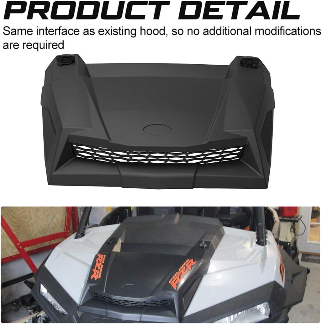 KIWI MASTER Turbo Hood Scoop for 2014-2018 Polaris RZR XP 900 1000 S Accessories Black 2881467