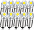 Ruiandsion BAY9S LED Dome Light H21W 64136 12V Non Polarity 200LM Super Bright 3030 2SMD Chipset White for Car Interior Side Door Courtesy Map Lights Pack of 10
