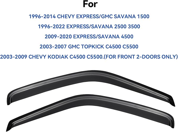 Window Visors Rain Guards Shield - Image 2