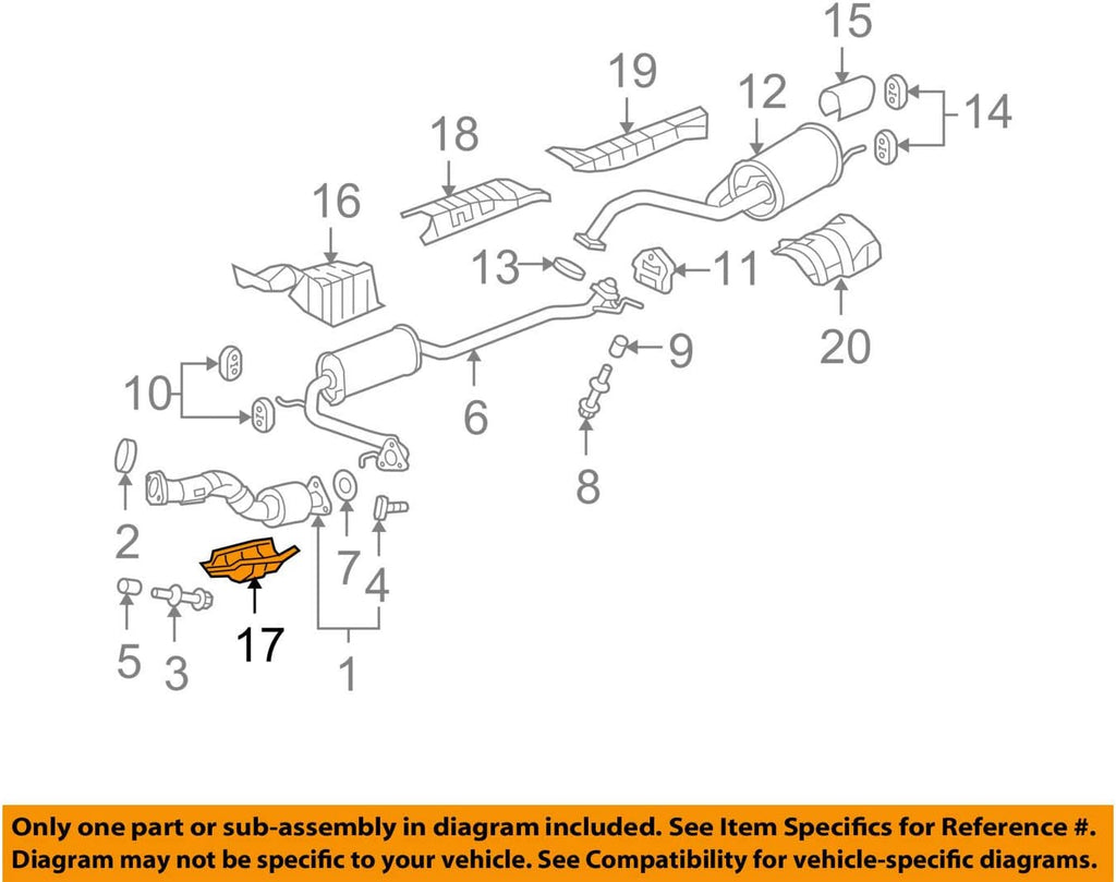 Genuine Honda 18181-RB0-000 Cover (Lower)
