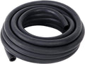 LokoCar Rubber Fuel Hose Line Push Lock 3/8" ID SAE 30R7 NBR 25ft 300PSI Black