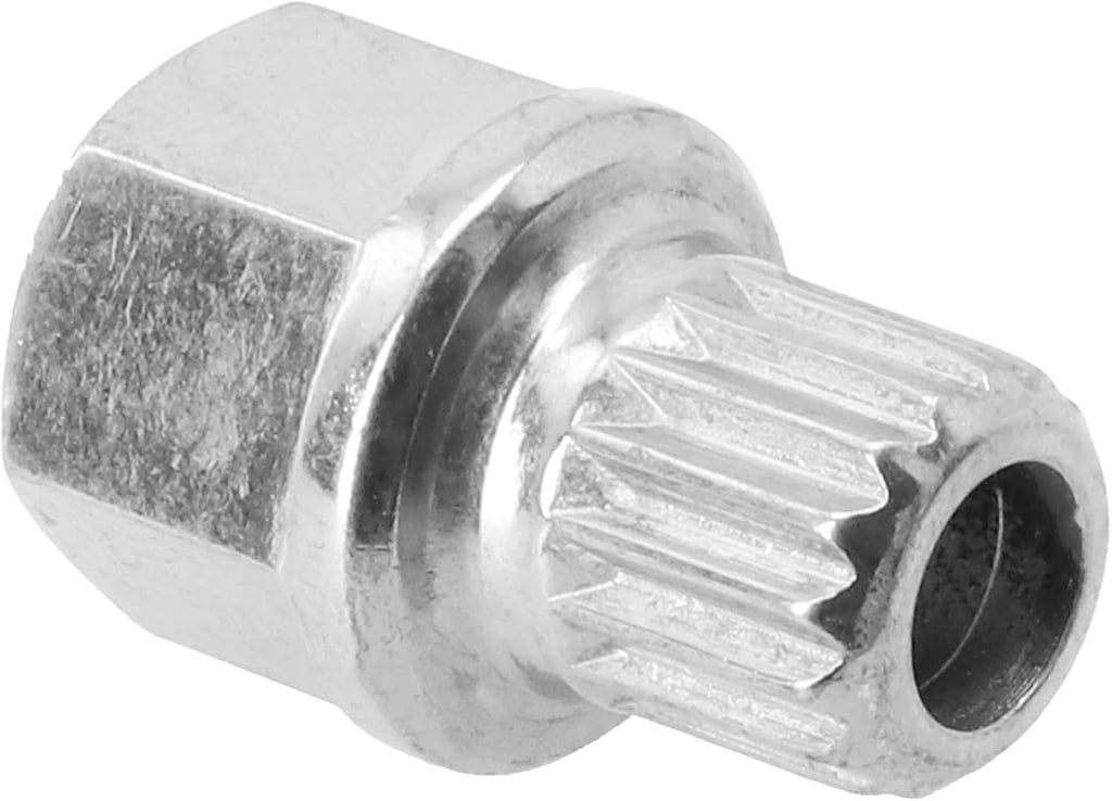 32/16PT Wheel Lock Key for, Steel Anti-Theft Lug Nut Removal, Rustproof Silver Socket Adapter for Car for Tire Screw Installation