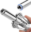 AKEOIL Grease Gun Coupler, 6 Jaw Locking Grease Gun Tip, 12000 PSI High Pressure Leak Proof Grease Coupler, Quick Release Grease Gun Nozzle, 1/8" NPT Compatible With All Grease Guns