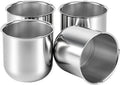 3.31" Push Through Center Caps for Trailer Truck RV Wheel Rims 3.31" Center Bore Chrome Carbon Steel, 3.31" Center Hole, 3.03" Height, 4Pack, Silver
