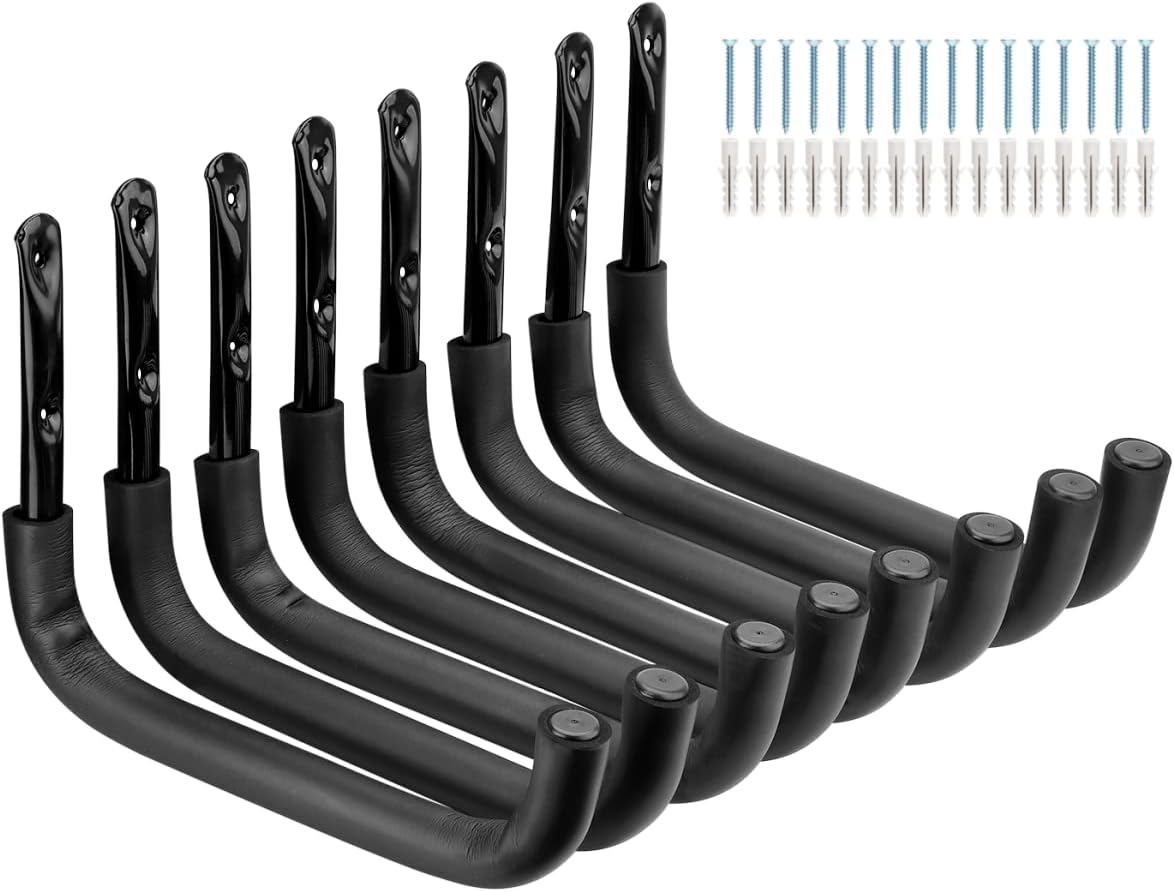 heavy duty garage storage hook, 8 pack wall, main product view