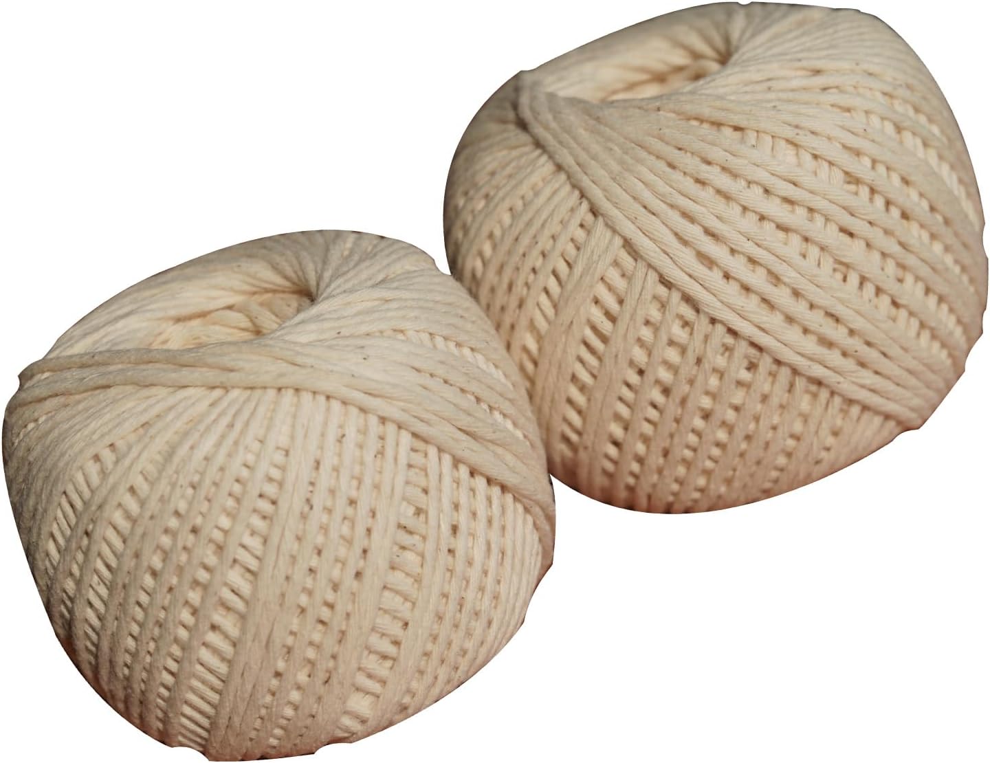 Unbleached Cotton Twine 600 Feets 100% Cotton Twine Food Safe Making Zongzi Kitchen Twines for Roasting Tying Meat Sausage Rainlily Wen Twine