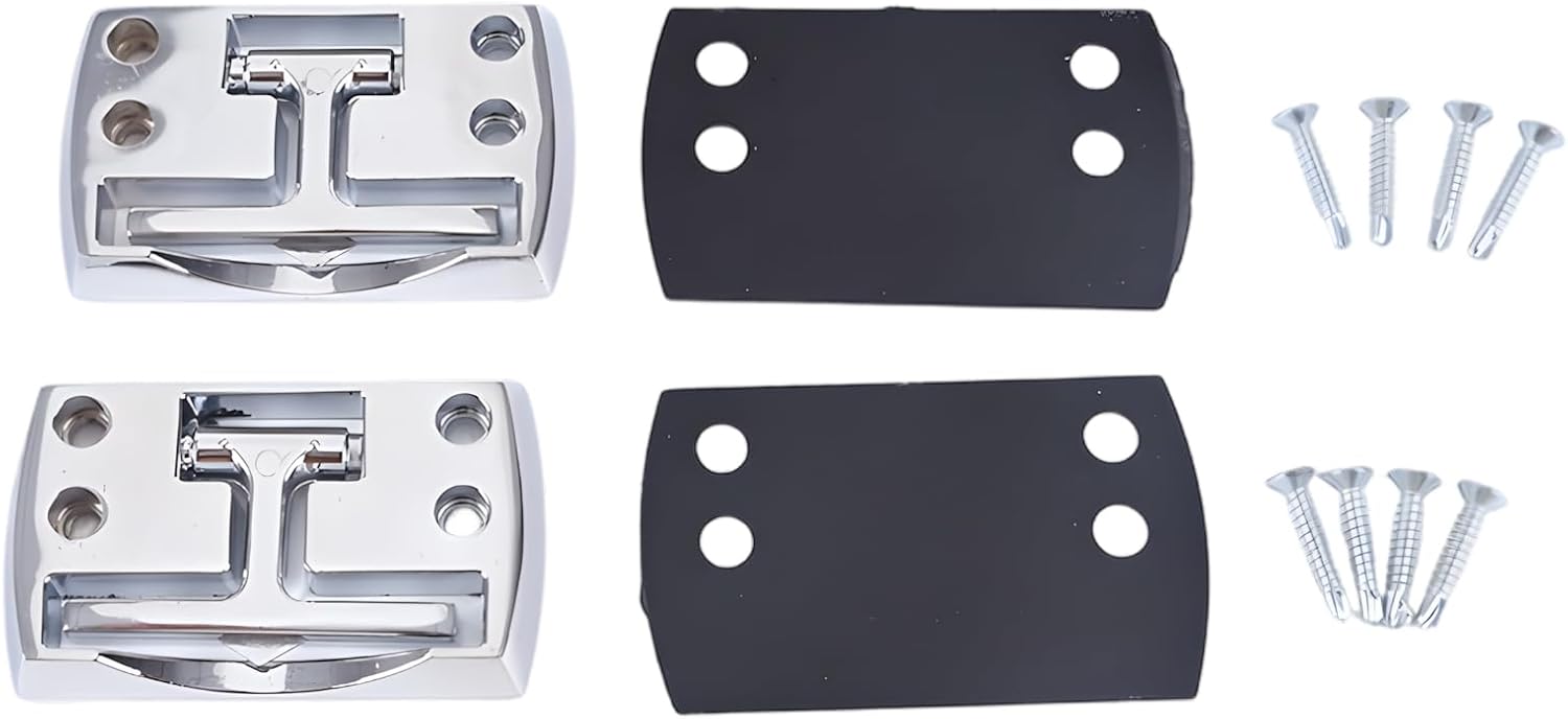Pack By 2 Heavy Duty Folding Tow Hooks Made By High Strength Alloy for Rust Resistant in Towing Application