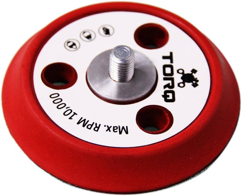 Chemical Guys Torq BUFLC_200 R5 Dual-Action Backing Plate with Hyper Flex Technology, Red (3 Inch)