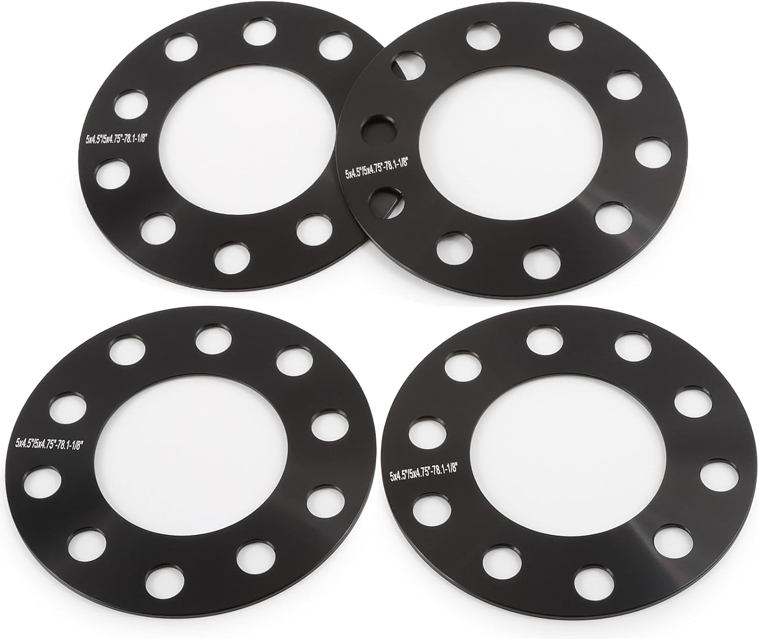 JiiinMiiin 5x4.5 5x4.75 Wheel Spacers,1/8"(3mm) Wheel Spacer Adapters 78.1mm Hub Bore for 1964-2014 Mustang 1991-2011 Ranger 1984-2001 Cherokee 1987-2006 Wrangler 1991-2012 Town Car 1992-2021 Camry