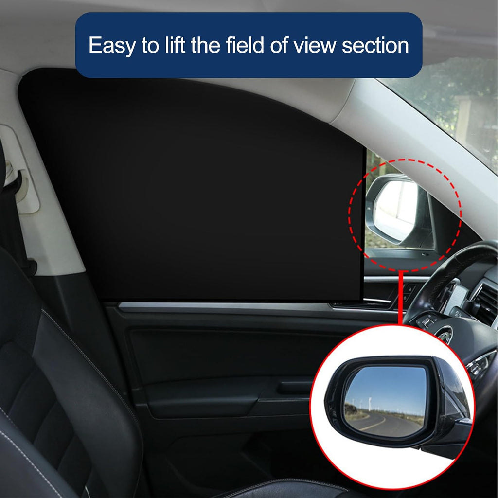Car Window Shades, 4 Pcs Car Window Privacy Covers, Magnetic Side Windows Sun Shade Keeps Cooler for Breastfeeding, Taking a nap, Changing Clothes, Camping and Daily Use