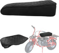 Diamond Stitch Seat Cover Replace for 19″ Coleman CT200u 196cc CT200 200cc Mini Bike, Heavy Duty Microfiber Leather, Black