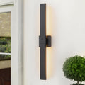 Black Modern LED Outdoor Wall Sconce 31.5" Long Outdoor Wall Lights Exterior