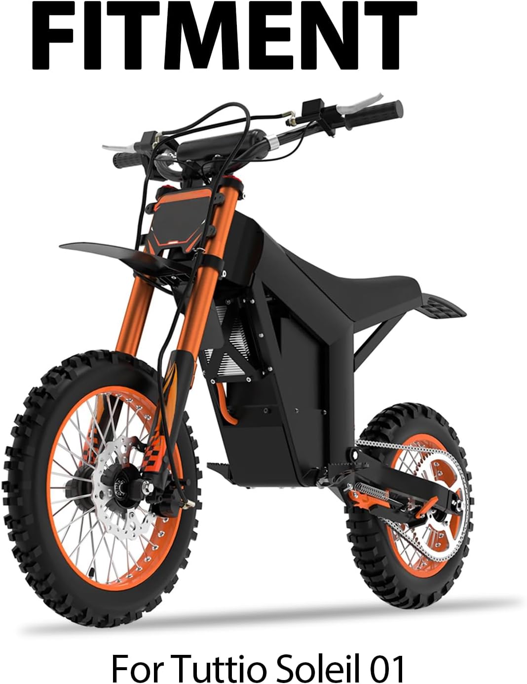 Seat Cover for Tutti Soleil 01,PVC Non-Slip Dirt Bike Cushion Cover for Tuttio Soleil01 Electric Bike Off Road-Black