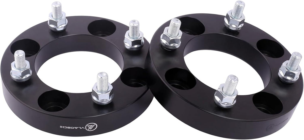Black Forged 4x4 Wheel Spacers 1 Inch with M12x1.25 Studs Compatible with Yamaha Golf Cart (4x101.6 Bolt Pattern 68.5mm Center Bore) - Pack of 4