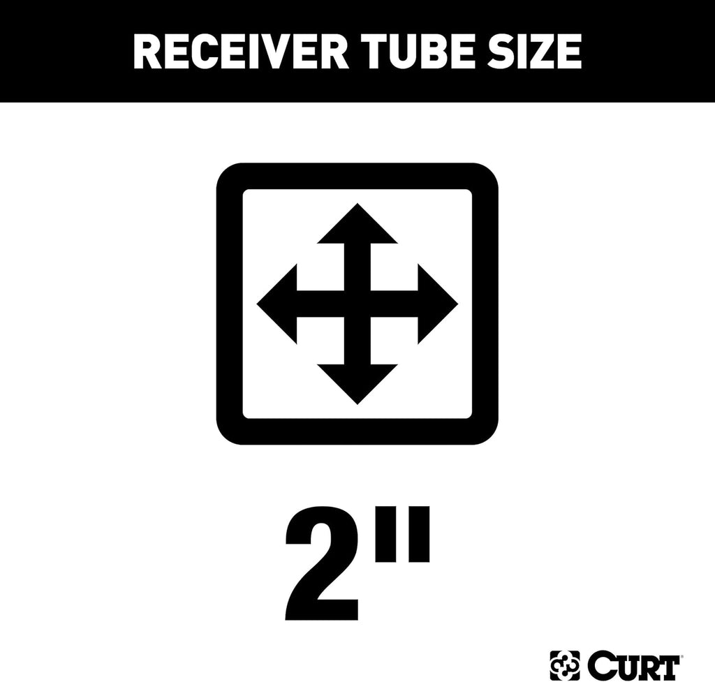 CURT 13281 Class 3 Trailer Hitch, 2-Inch Receiver, Compatible with Select Kia Sportage