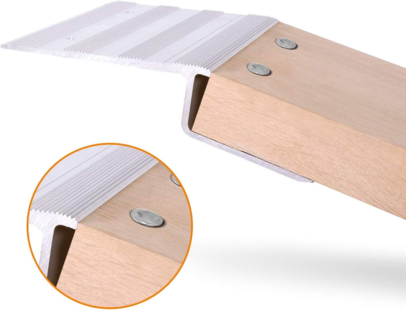 AFA Tooling Truck and Trailer Loading Ramp Kit | Quickly Create a Wide Ramp with 2 x 8 Lumber: Just Attach Aluminum Brackets and Rubber Feet | Load Your Lawn Mower, 4-Wheeler, ATV, and More with Ease