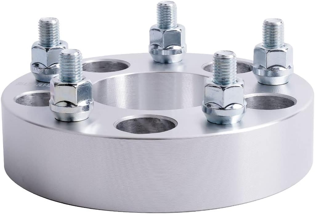 2PC 5x5 to 5x4.75 Wheel Adapters 1.5 Inch with 12x1.5 Studs Compatible with Chevy Dodge-Chrysler 5 Lug 5x127 to 5x120.65 for Caprice Impala Journey Grand Caravan Pacifica Town Country