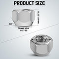 10 PCS 1/2-20" Trailer Wheel 509 Lug Nuts，Galvanized Trailer Lug Nuts fit for 1/2" Wheel Lug Studs Dexter EZ Lube Trailer Camper RV，Trailer Axle Hub Tire Lugs Nuts Open End Acorn Nut.