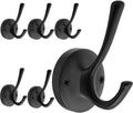 tofiigrem black wall hooks, 6 pack coat towel, main product view