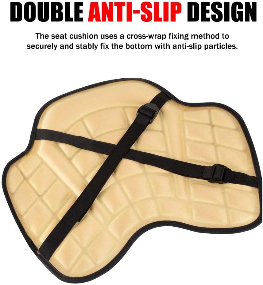 Motorcycle Seat Cushion for Yamaha XT 250 1980-2024, Gel Seat Pad with Breathable Cover, Long Distance Riding Comfort Vibration Reduction